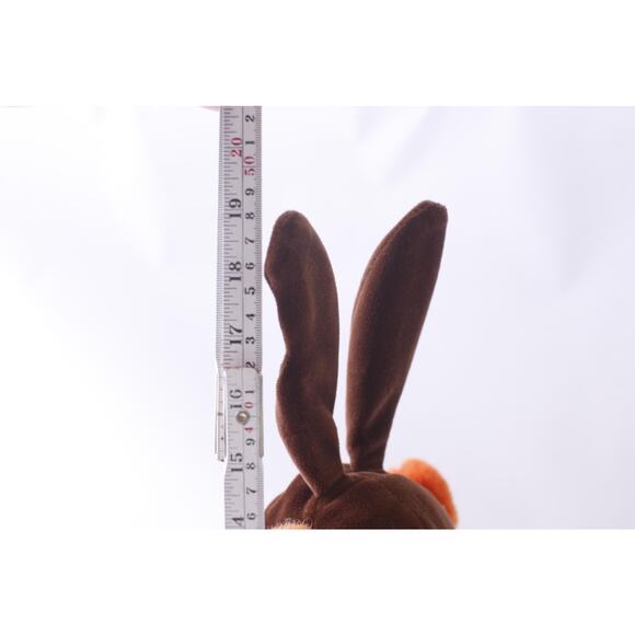 Tigger in Brown Rabbit Costume holding Pink Basket with Eggs, Plush Toy, 19 - Picture 4 of 4